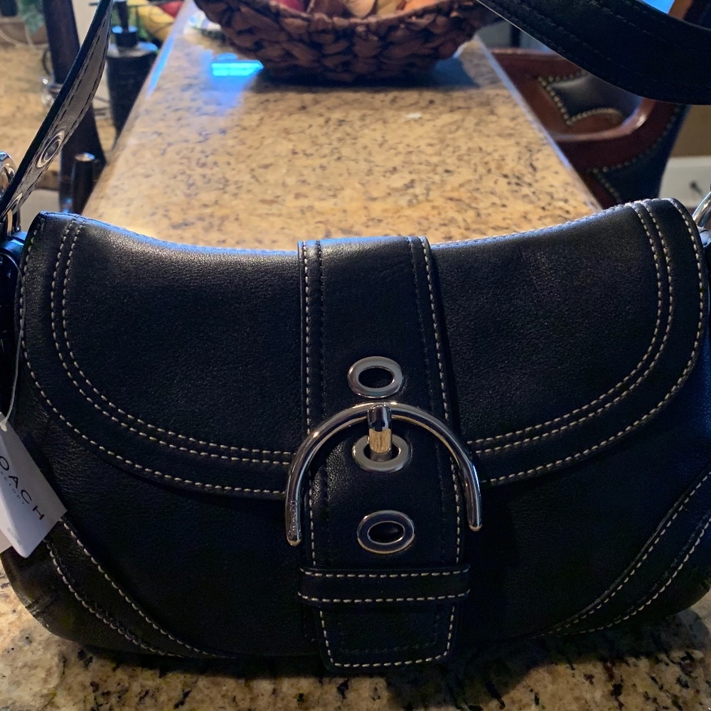 COACH SOHO Small Flap Buckle Hobo (NWT)